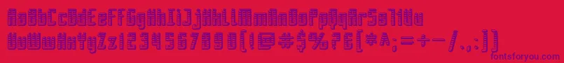 SfPiezolectricSfx Font – Purple Fonts on Red Background