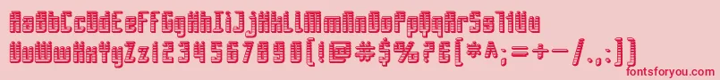 SfPiezolectricSfx Font – Red Fonts on Pink Background