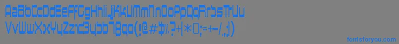 HorsepowerRegular Font – Blue Fonts on Gray Background