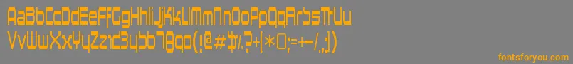 HorsepowerRegular Font – Orange Fonts on Gray Background