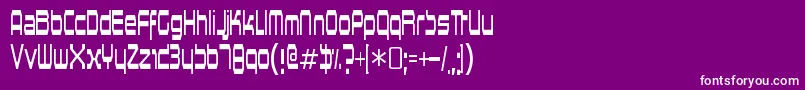 HorsepowerRegular Font – White Fonts on Purple Background