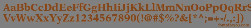 OrchidBlackSsiBold Font – Brown Fonts on Gray Background