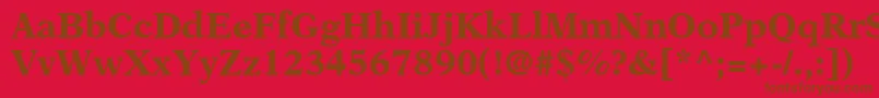 OrchidBlackSsiBold Font – Brown Fonts on Red Background