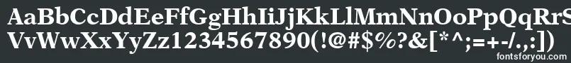 Шрифт OrchidBlackSsiBold – белые шрифты на чёрном фоне