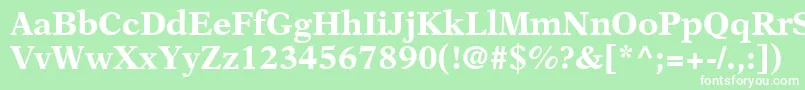OrchidBlackSsiBold Font – White Fonts on Green Background