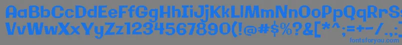 GalindoRegular Font – Blue Fonts on Gray Background