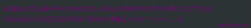 Squarodynamic 05 Font – Purple Fonts on Black Background