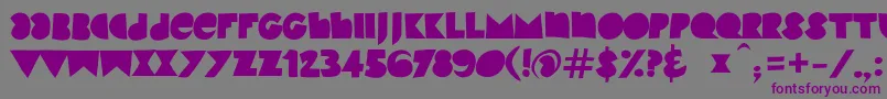 KinkyVbeta2 Font – Purple Fonts on Gray Background