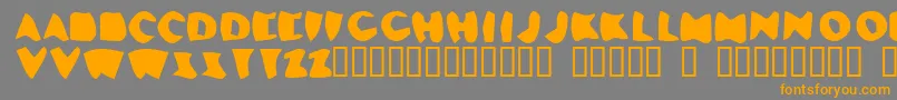LosDelQueso Font – Orange Fonts on Gray Background