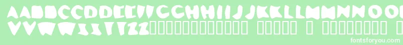 LosDelQueso Font – White Fonts on Green Background