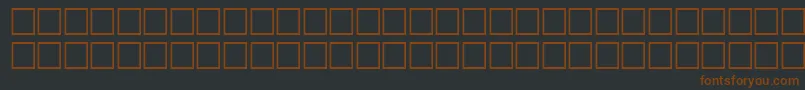 Шрифт Maurerlands – коричневые шрифты на чёрном фоне