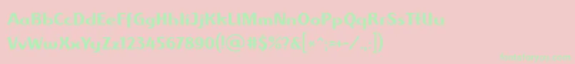 AlbawingLtRegular Font – Green Fonts on Pink Background