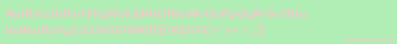 フォントAlbawingLtRegular – 緑の背景にピンクのフォント