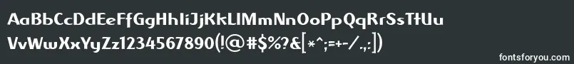 AlbawingLtRegular Font – White Fonts on Black Background