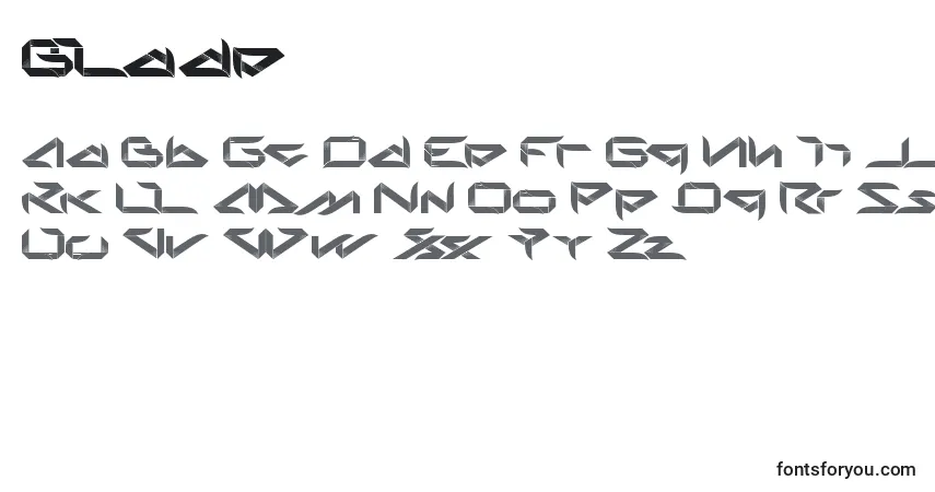 Fuente Blade - alfabeto, números, caracteres especiales