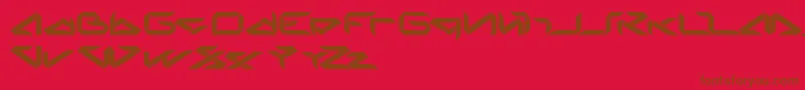 Blade Font – Brown Fonts on Red Background