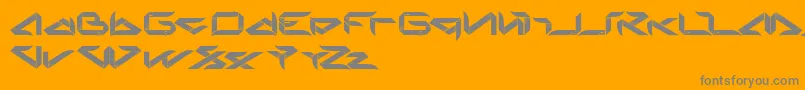Blade Font – Gray Fonts on Orange Background