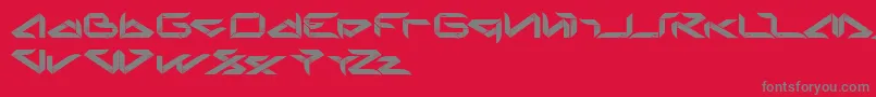 Blade Font – Gray Fonts on Red Background