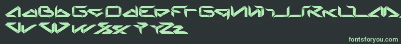 Blade Font – Green Fonts on Black Background