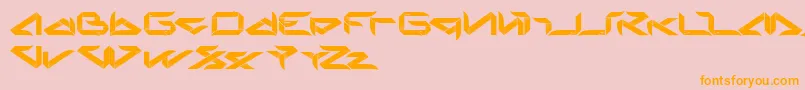 Blade Font – Orange Fonts on Pink Background