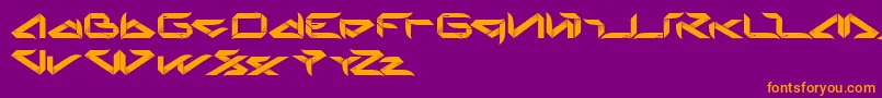 Blade Font – Orange Fonts on Purple Background