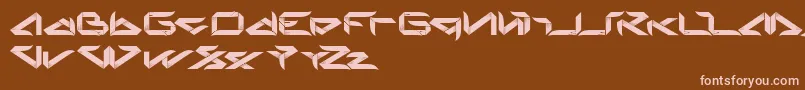 Blade Font – Pink Fonts on Brown Background
