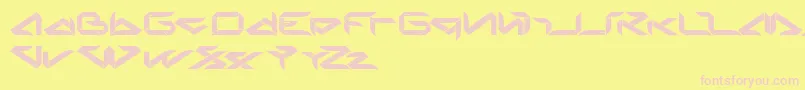 Blade Font – Pink Fonts on Yellow Background