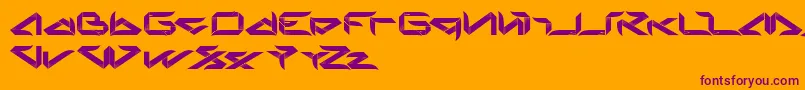Blade Font – Purple Fonts on Orange Background