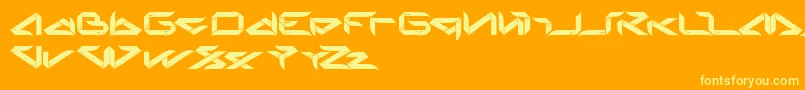 Шрифт Blade – жёлтые шрифты на оранжевом фоне