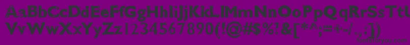 Cmdestroytwo Font – Black Fonts on Purple Background