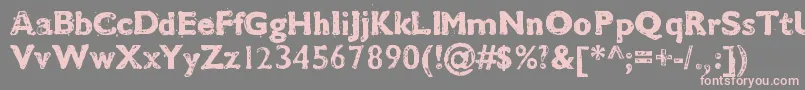 Cmdestroytwo Font – Pink Fonts on Gray Background