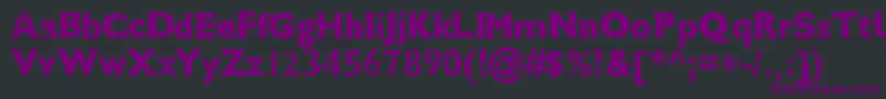 Cmdestroytwo Font – Purple Fonts on Black Background