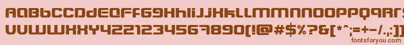 Blasteet Font – Brown Fonts on Pink Background