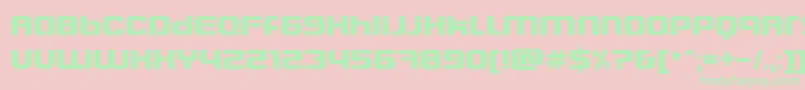 Blasteet Font – Green Fonts on Pink Background