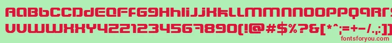 Blasteet Font – Red Fonts on Green Background