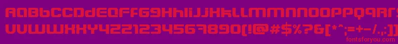 Blasteet Font – Red Fonts on Purple Background