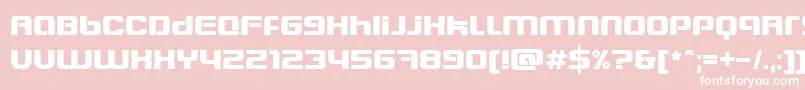 Blasteet Font – White Fonts on Pink Background