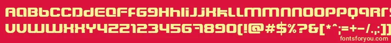 Blasteet Font – Yellow Fonts on Red Background