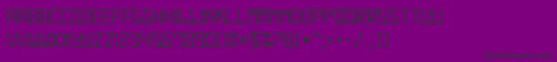 Digital7 Font – Black Fonts on Purple Background