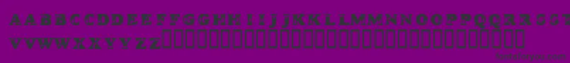 KrADayAtTheZoo Font – Black Fonts on Purple Background