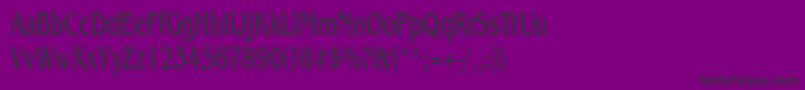 Benguiat65nNormal-Schriftart – Schwarze Schriften auf violettem Hintergrund