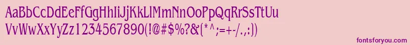Saiba mais sobre a fonte Benguiat65nNormal Fonte Benguiat65nNormal – fontes roxas em um fundo rosa