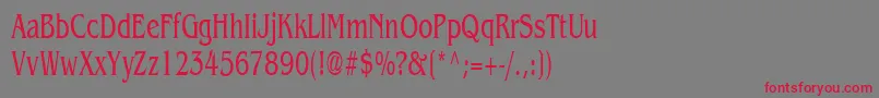 Benguiat65nNormal Font – Red Fonts on Gray Background