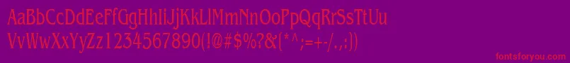 Benguiat65nNormal Font – Red Fonts on Purple Background