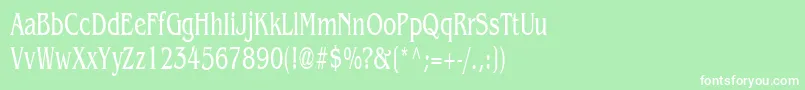 Benguiat65nNormal Font – White Fonts on Green Background