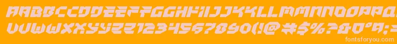 Tokyodrifterexpandital Font – Pink Fonts on Orange Background
