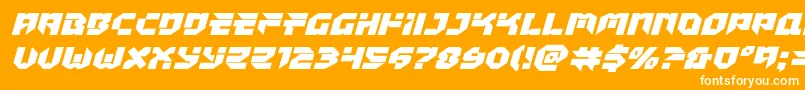 Tokyodrifterexpandital Font – White Fonts on Orange Background