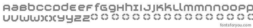 Construktiv-fontti – harmaat kirjasimet valkoisella taustalla