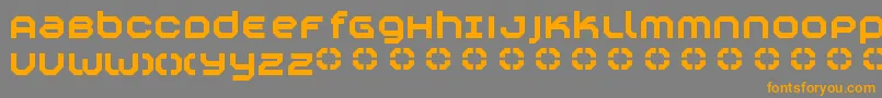 Construktiv Font – Orange Fonts on Gray Background