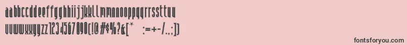 Andironoutlinenf Font – Black Fonts on Pink Background